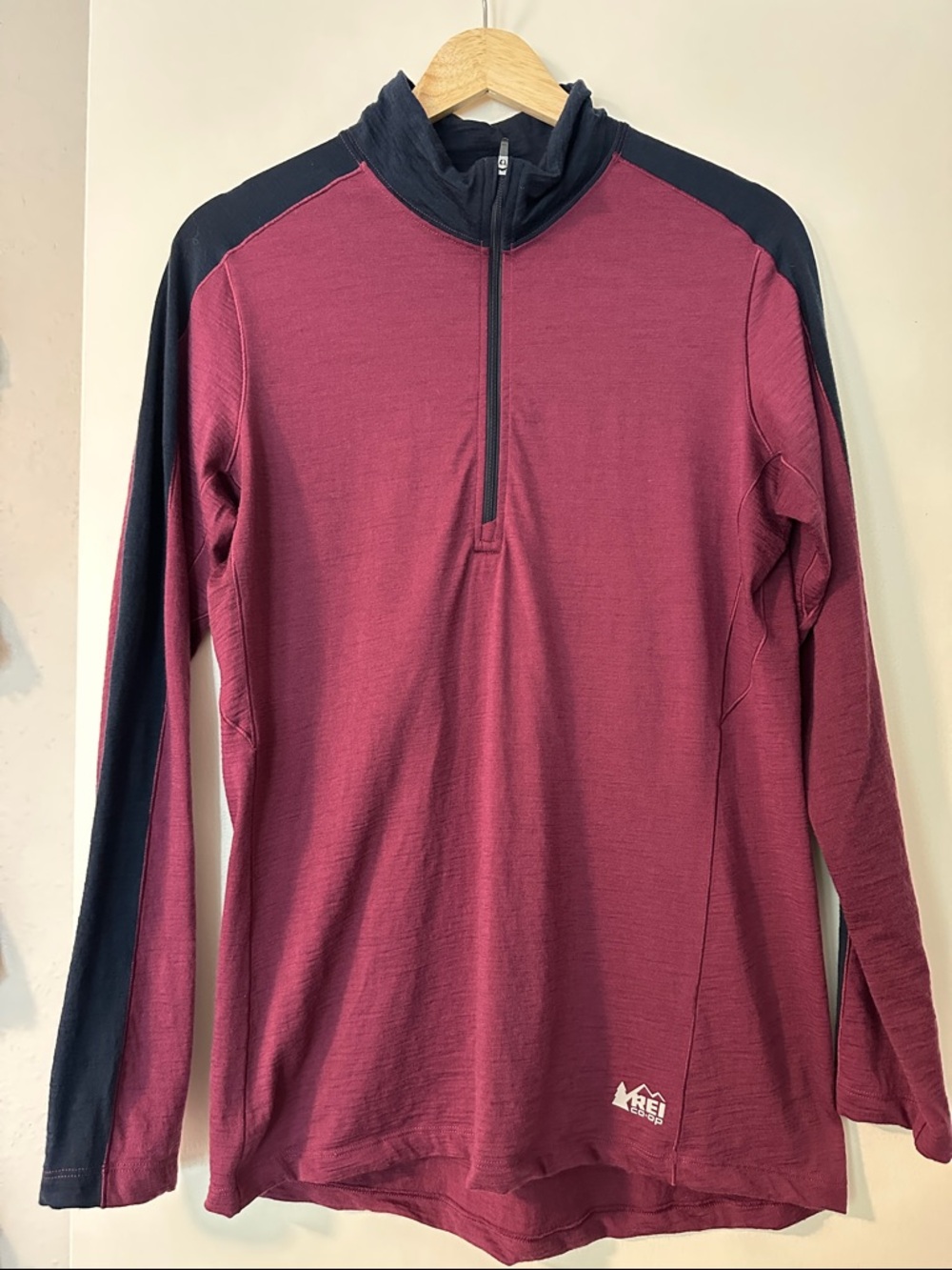 REI 100% Merino Wool Half-Zip Pullover